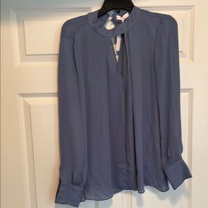 Parker Relaxed Blue Cut Out Blouse